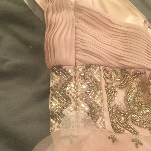 (10) SUE WONG Nocturne midi dress rose colour - Picture 9 of 15